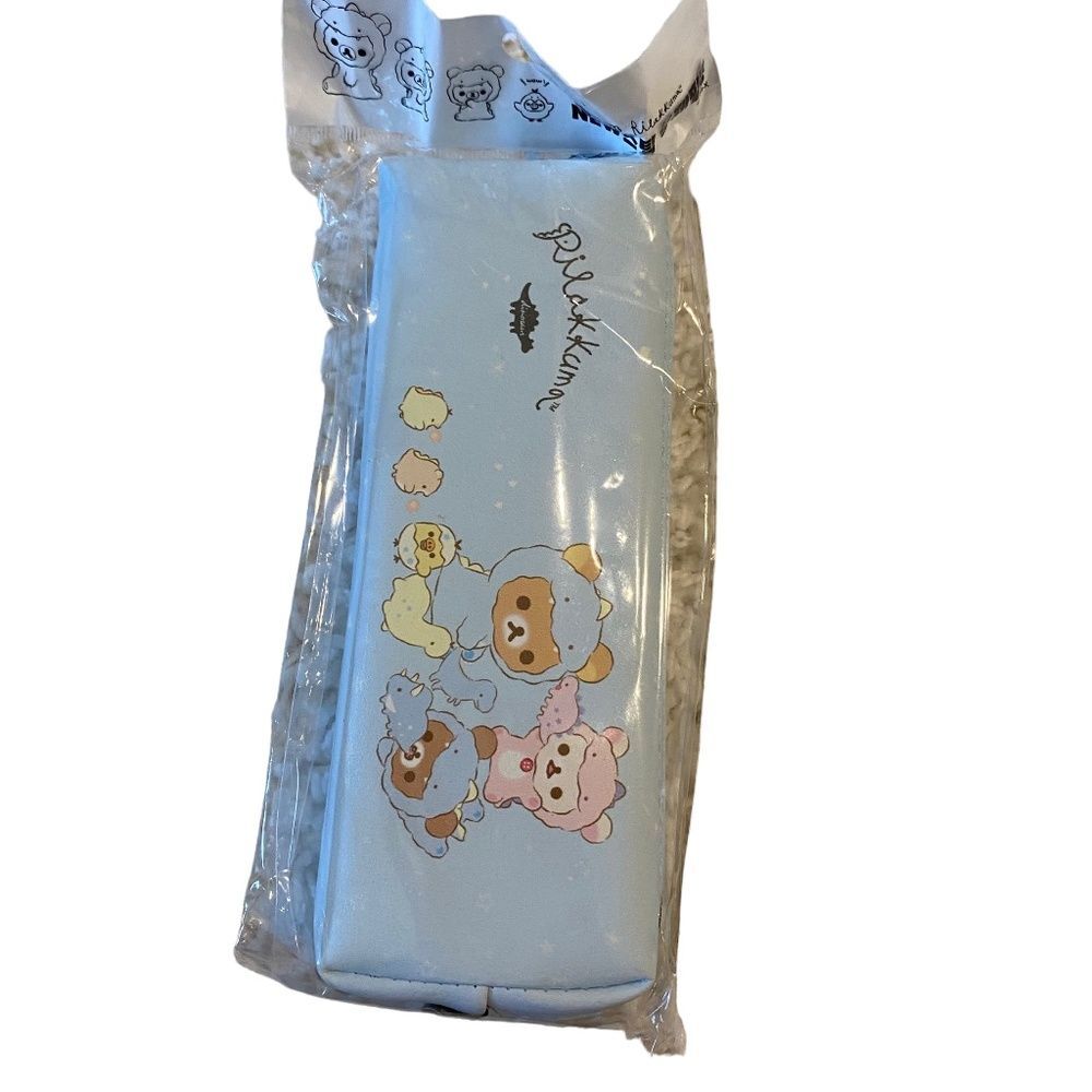Cute Korean Animal Design Pencil Case/Storage. Light Blue. OS. Kidcore. Gifts.